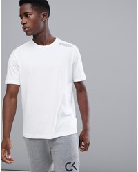 Мужская белая футболка с круглым вырезом от Calvin Klein Performance