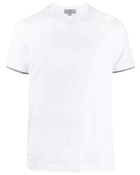 Мужская белая футболка с круглым вырезом от Canali
