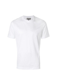 Мужская белая футболка с круглым вырезом от Canali