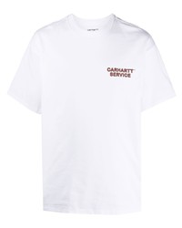 Мужская белая футболка с круглым вырезом от Carhartt WIP