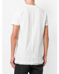 Мужская белая футболка с круглым вырезом от Damir Doma