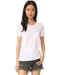 Женская белая футболка с круглым вырезом от Chaser