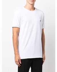 Мужская белая футболка с круглым вырезом от Daniele Alessandrini