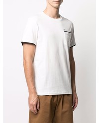 Мужская белая футболка с круглым вырезом от Manuel Ritz