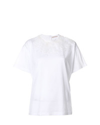 Женская белая футболка с круглым вырезом от Christopher Kane