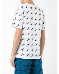 Мужская белая футболка с круглым вырезом от CHRISTOPHER RAEBURN