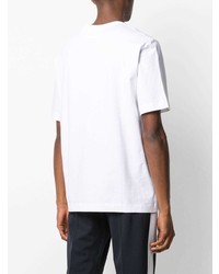 Мужская белая футболка с круглым вырезом от Joseph