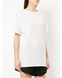 Женская белая футболка с круглым вырезом от Bassike