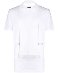 Мужская белая футболка с круглым вырезом от Comme Des Garcons Homme Plus