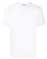 Мужская белая футболка с круглым вырезом от Comme Des Garcons Play
