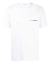 Мужская белая футболка с круглым вырезом от Comme Des Garcons SHIRT