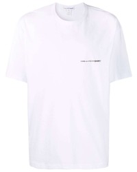 Мужская белая футболка с круглым вырезом от Comme Des Garcons SHIRT