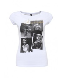 Женская белая футболка с круглым вырезом от Concept Club