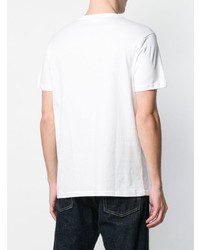 Мужская белая футболка с круглым вырезом от Fila