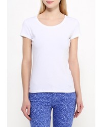 Женская белая футболка с круглым вырезом от Conver