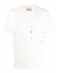 Мужская белая футболка с круглым вырезом от Corelate