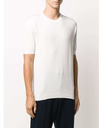 Мужская белая футболка с круглым вырезом от Brioni
