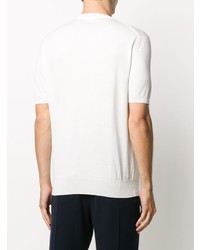 Мужская белая футболка с круглым вырезом от Brioni