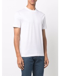 Мужская белая футболка с круглым вырезом от Canali