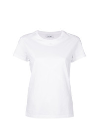 Женская белая футболка с круглым вырезом от Courreges