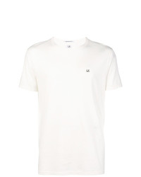 Мужская белая футболка с круглым вырезом от CP Company
