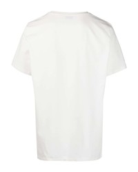 Мужская белая футболка с круглым вырезом от Dondup