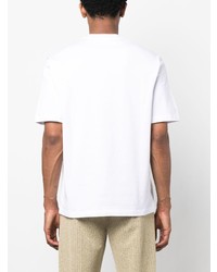 Мужская белая футболка с круглым вырезом от Ferragamo