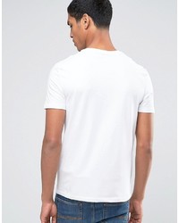 Мужская белая футболка с круглым вырезом от Celio