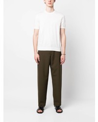 Мужская белая футболка с круглым вырезом от Fedeli