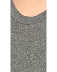 Женская белая футболка с круглым вырезом от LnA