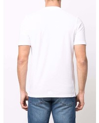 Мужская белая футболка с круглым вырезом от Lardini