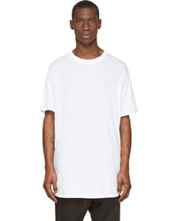 Мужская белая футболка с круглым вырезом от Damir Doma