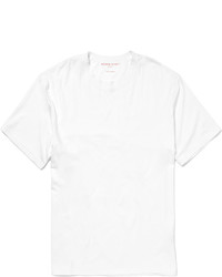 Мужская белая футболка с круглым вырезом от Derek Rose