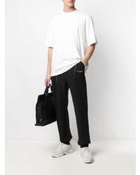 Мужская белая футболка с круглым вырезом от Ader Error