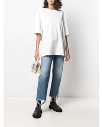 Мужская белая футболка с круглым вырезом от Ader Error