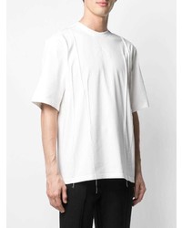 Мужская белая футболка с круглым вырезом от Ader Error