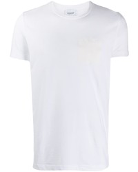 Мужская белая футболка с круглым вырезом от Dondup