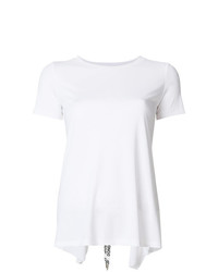 Женская белая футболка с круглым вырезом от Dondup