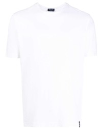 Мужская белая футболка с круглым вырезом от Drumohr