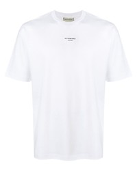 Мужская белая футболка с круглым вырезом от Drôle De Monsieur