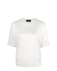 Женская белая футболка с круглым вырезом от Dsquared2