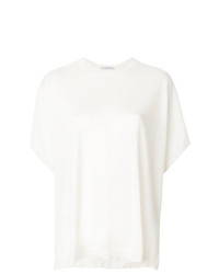 Женская белая футболка с круглым вырезом от Dusan