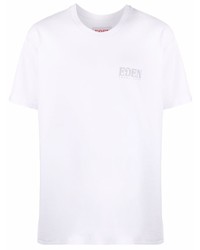 Мужская белая футболка с круглым вырезом от EDEN power corp