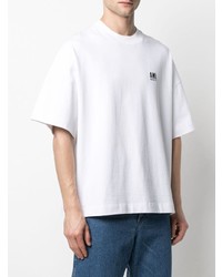 Мужская белая футболка с круглым вырезом от Ami Paris