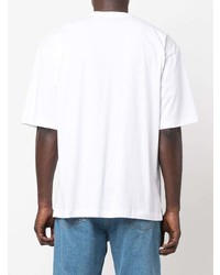 Мужская белая футболка с круглым вырезом от Philippe Model Paris