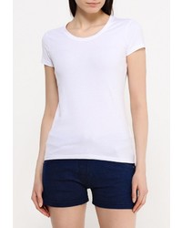 Женская белая футболка с круглым вырезом от Emoi