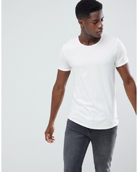 Мужская белая футболка с круглым вырезом от Esprit