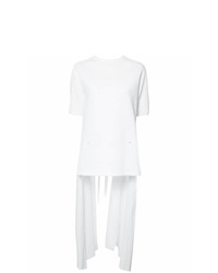 Женская белая футболка с круглым вырезом от Esteban Cortazar