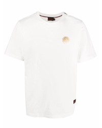 Мужская белая футболка с круглым вырезом от Evisu