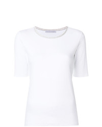 Женская белая футболка с круглым вырезом от Fabiana Filippi